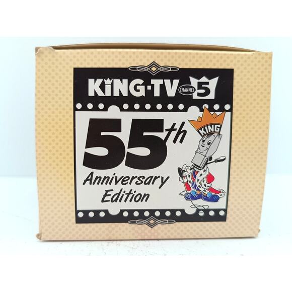 King 5 TV 55th Anniversary Bobblehead Mascot Figure Promo Collectible w/ Box - Picture 11 of 14
